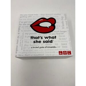 That's What She Said Game Twisted Game of Innuendos Adult Party Card Game 18+